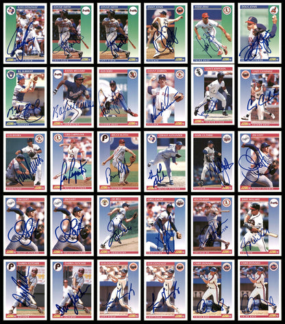 1992 Score Baseball Autographed Cards Lot Of 128 SKU #185566