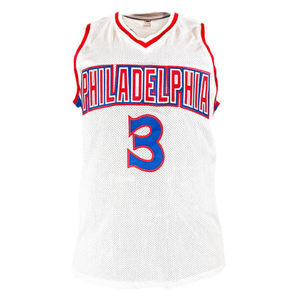 Allen Iverson Signed Philadelphia Pro White Basketball Jersey (JSA)
