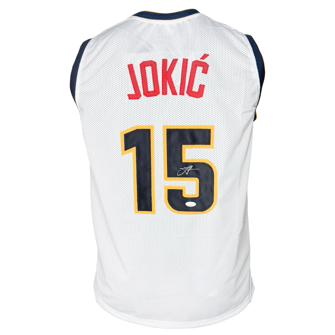 Nikola Jokic Signed Denver White 2022 Basketball Jersey (JSA)