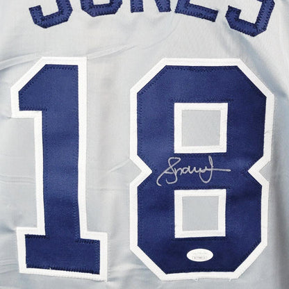 Andruw Jones Signed New York Grey Baseball Jersey (JSA)