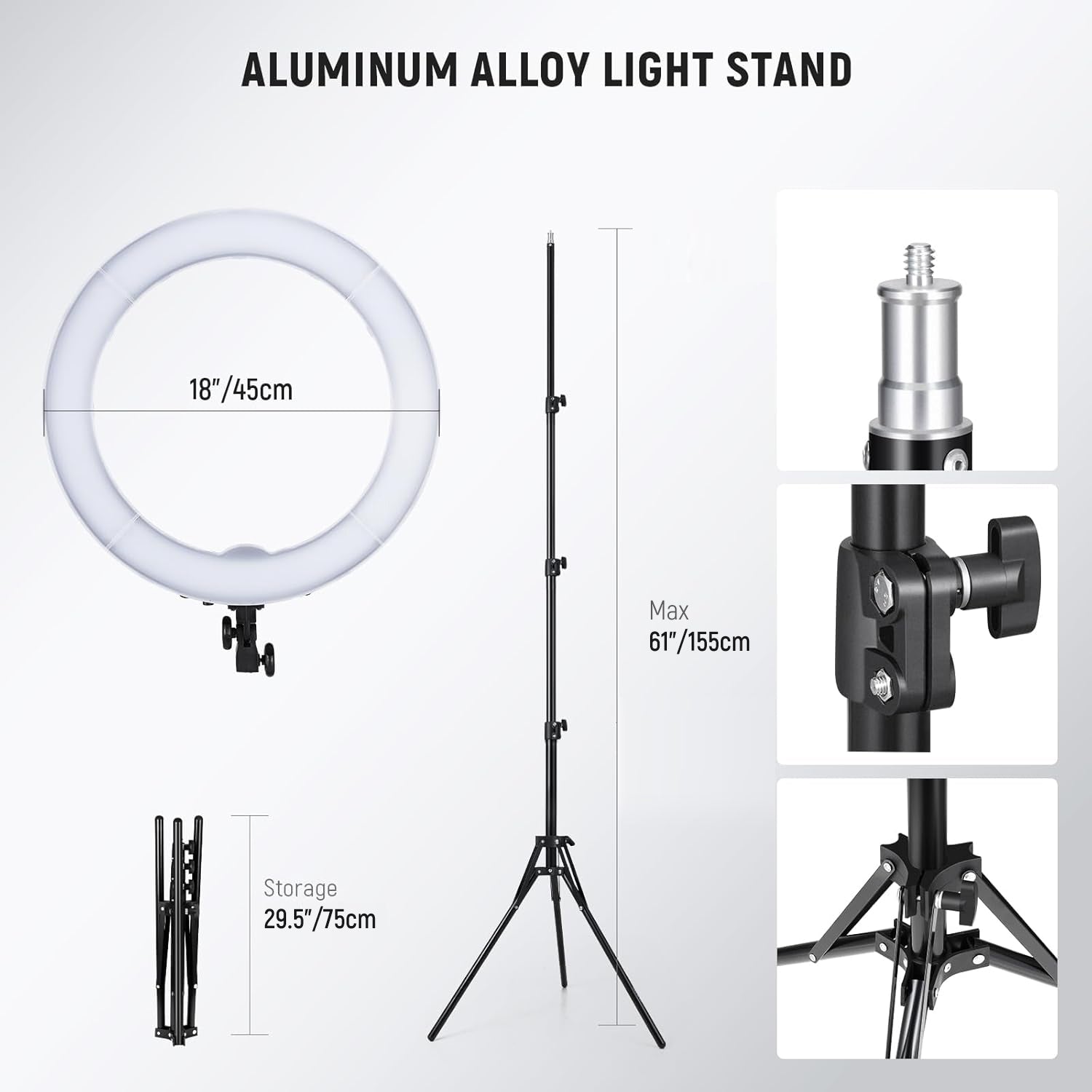 NEEWER RL-18 New Version 18 Inch 55W LED Ring Light
