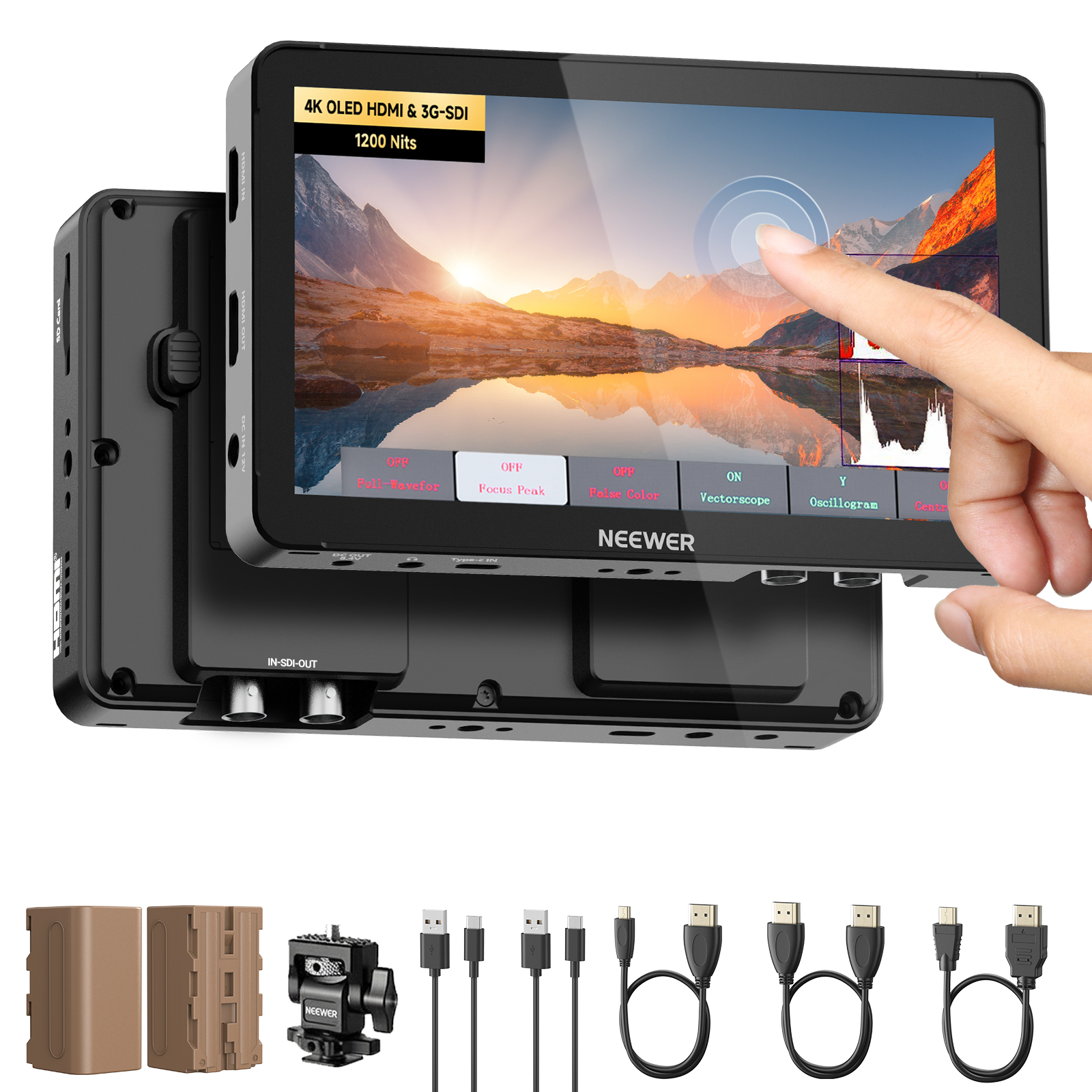 NEEWER F700U OLED 7" Camera Touch Screen Monitor
