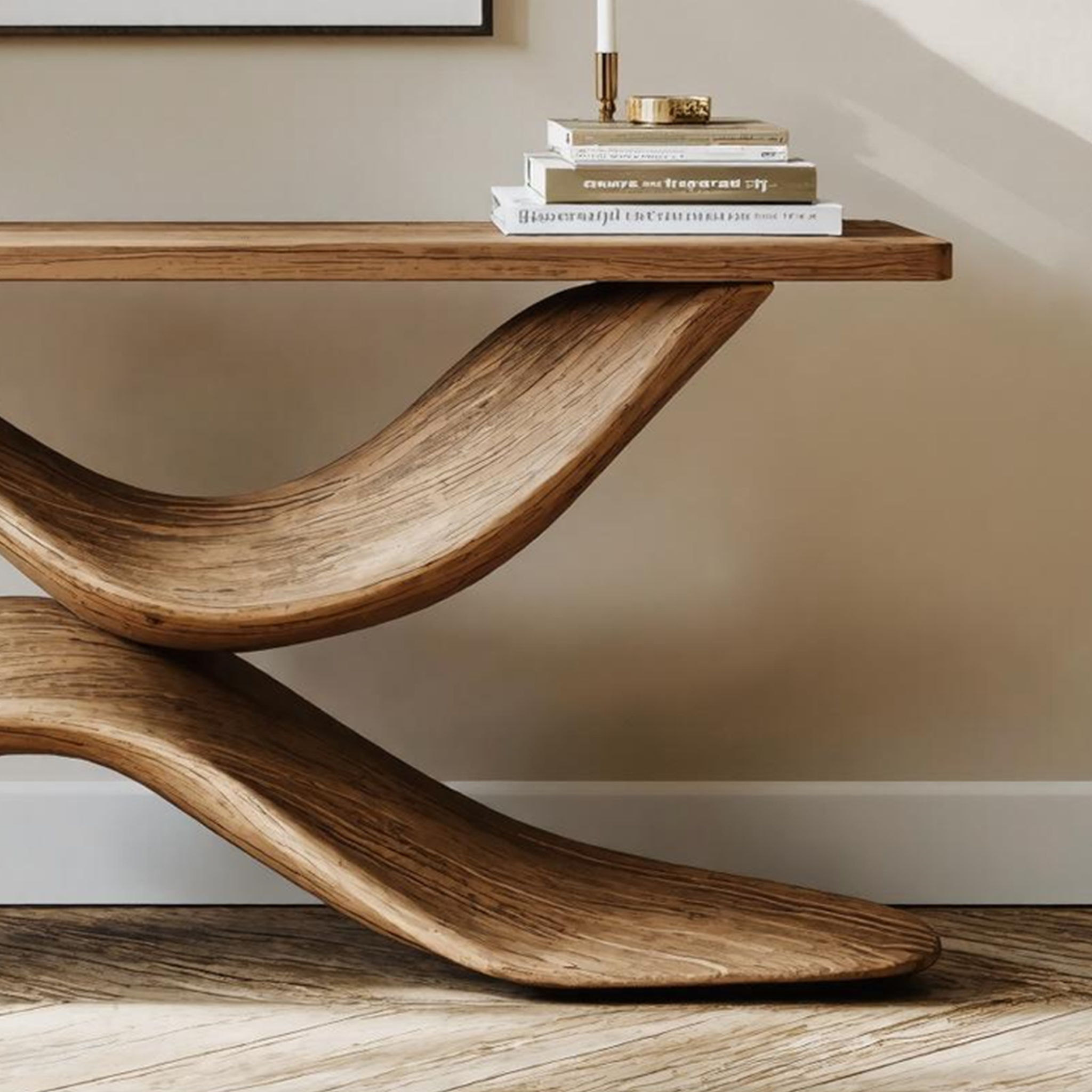 Handcrafted Live Edge Console Table Furniture Decor