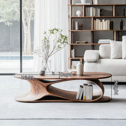 Mid Century Solid Wood Table For Cozy Interiors
