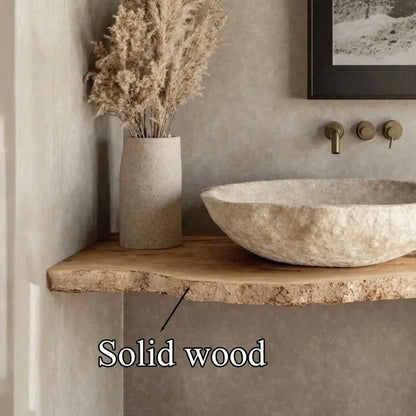Rustic Bathroom Vanity Floating Shelf Home Decor