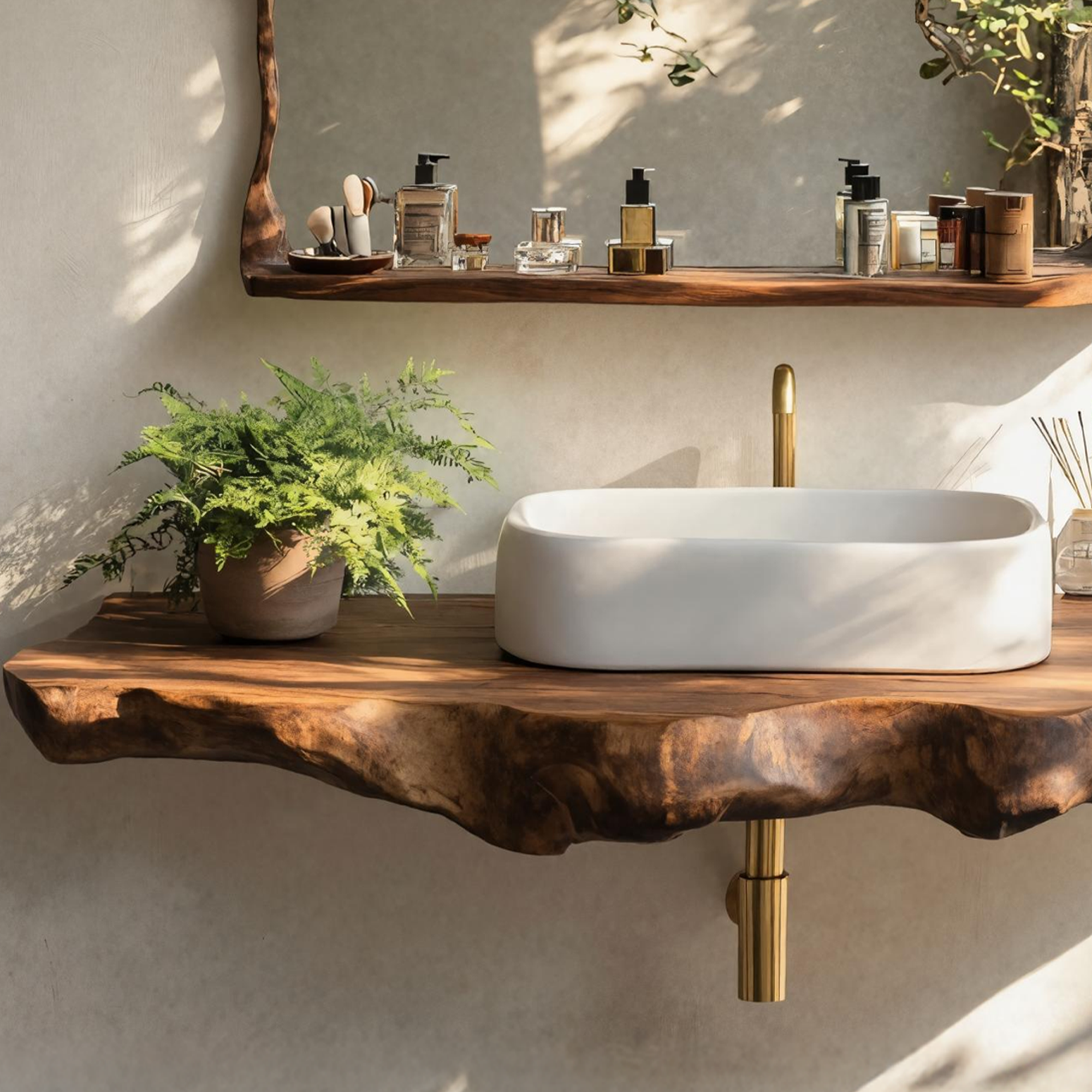 Rustic Wood Vanity For Elegant Bathroom Decor