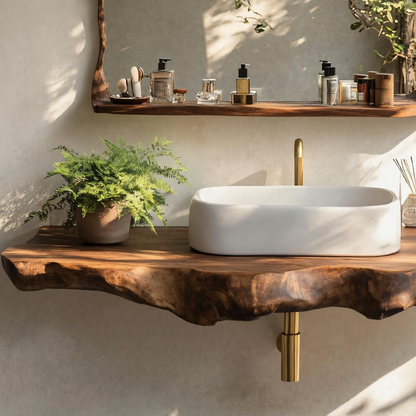 Rustic Wood Vanity For Elegant Bathroom Decor