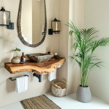 Floating Edge Bathroom Vanity Shelf