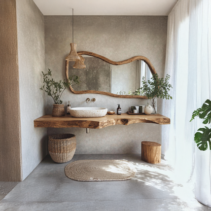 Vintage Solid Wood Vanity For Modern Bathroom Look