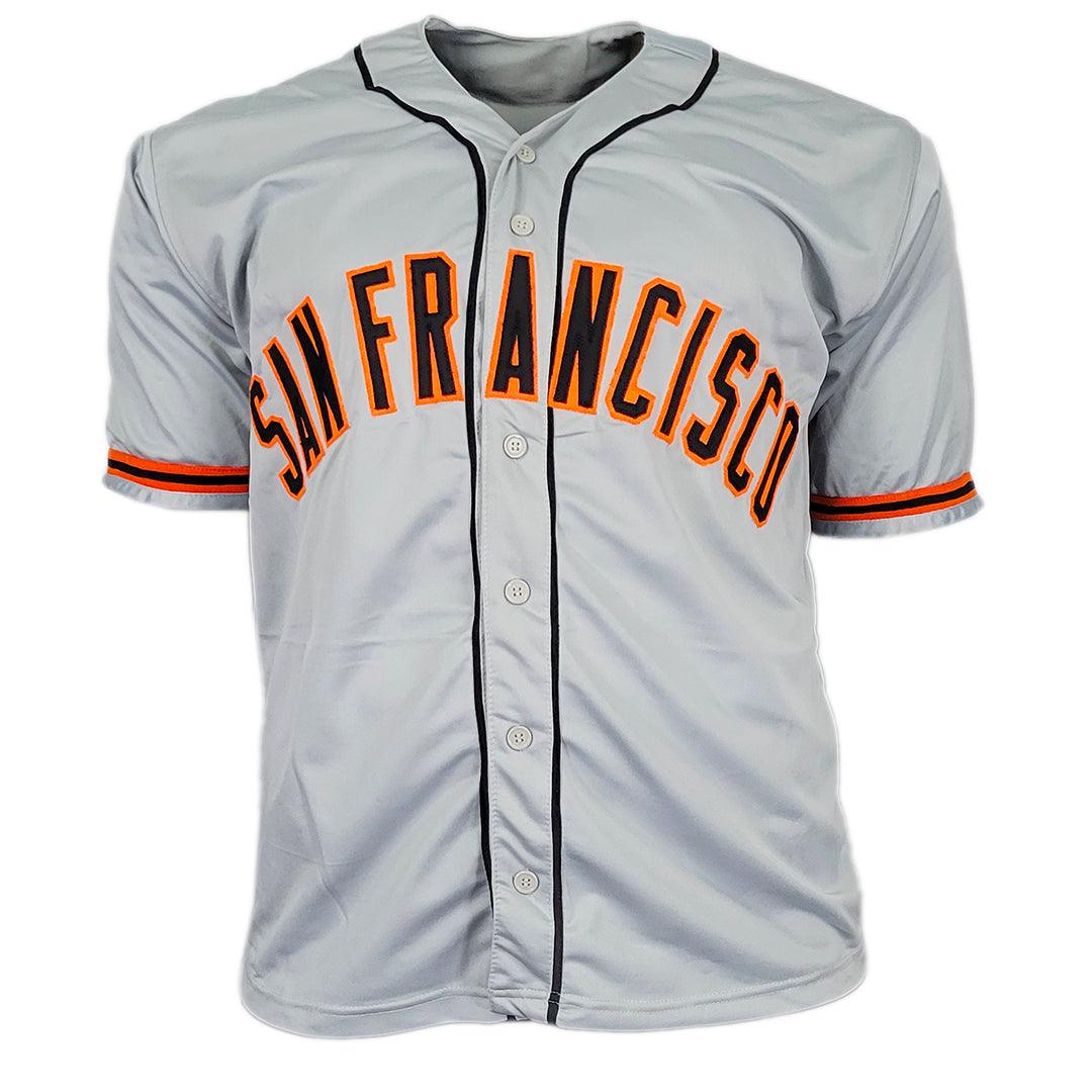Evan Longoria Signed San Fransisco Grey Decal Baseball Jersey (JSA)