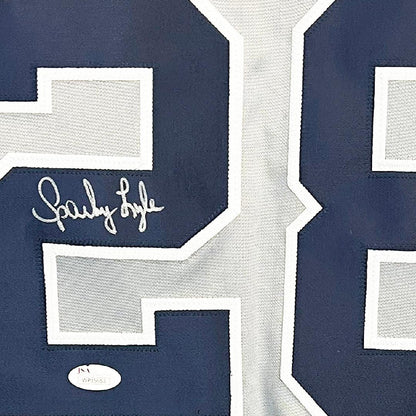Sparky Lyle Signed New York Grey Baseball Jersey (JSA)