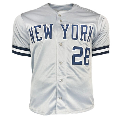 Sparky Lyle Signed New York Grey Baseball Jersey (JSA)