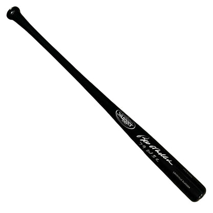 Bill Madlock Signed 79 WSC Inscription Louisville Slugger Official MLB Black Baseball Bat (JSA)