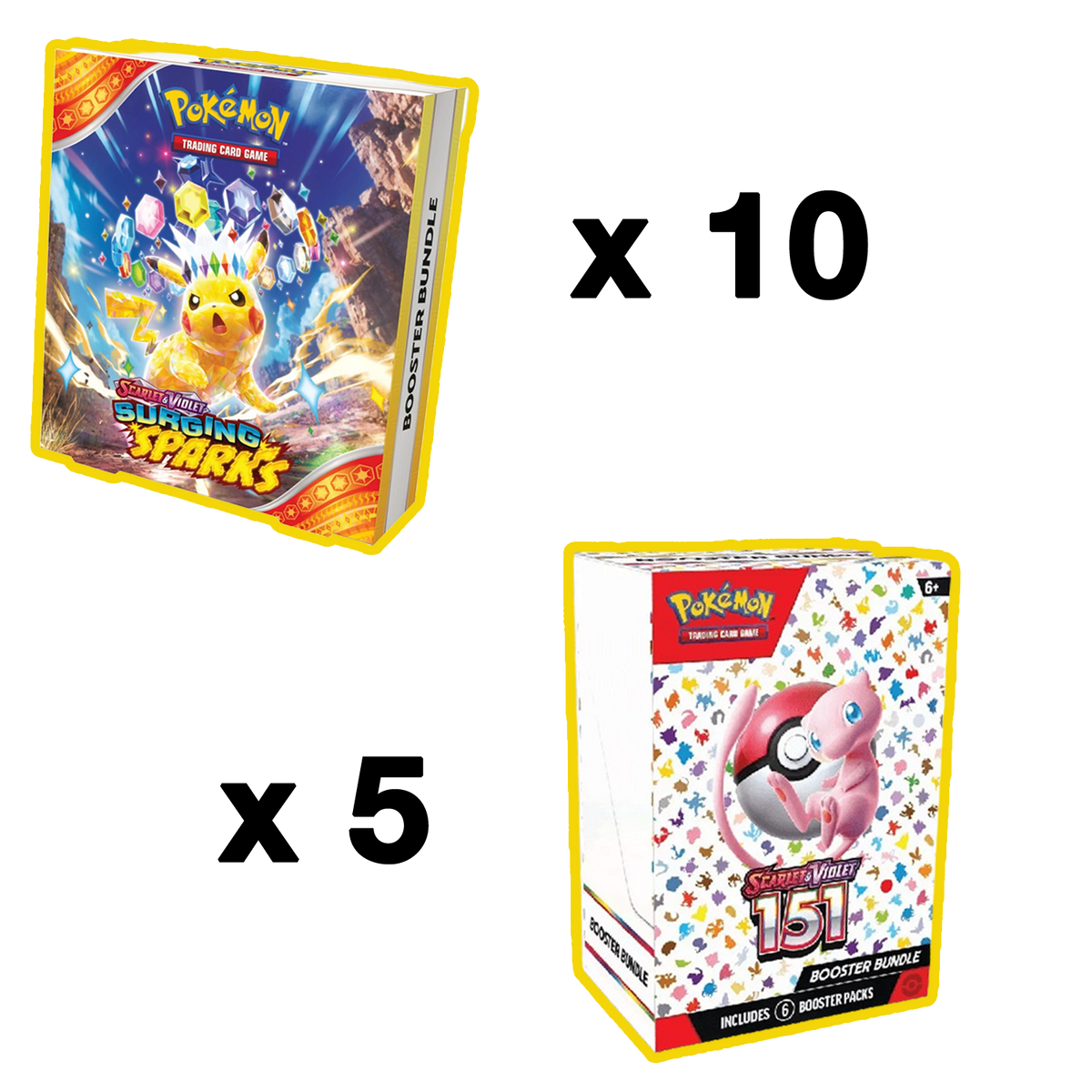 151 & Surging Sparks Booster Bundle - Bundle