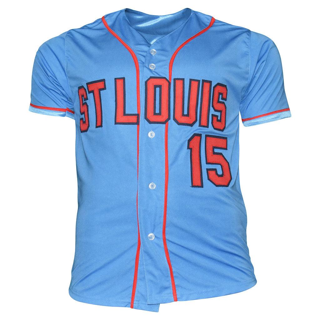 Tim McCarver Signed St Louis Light Blue Baseball Jersey (JSA)