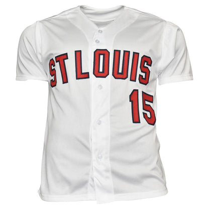 Tim McCarver Signed St Louis White Baseball Jersey (JSA)