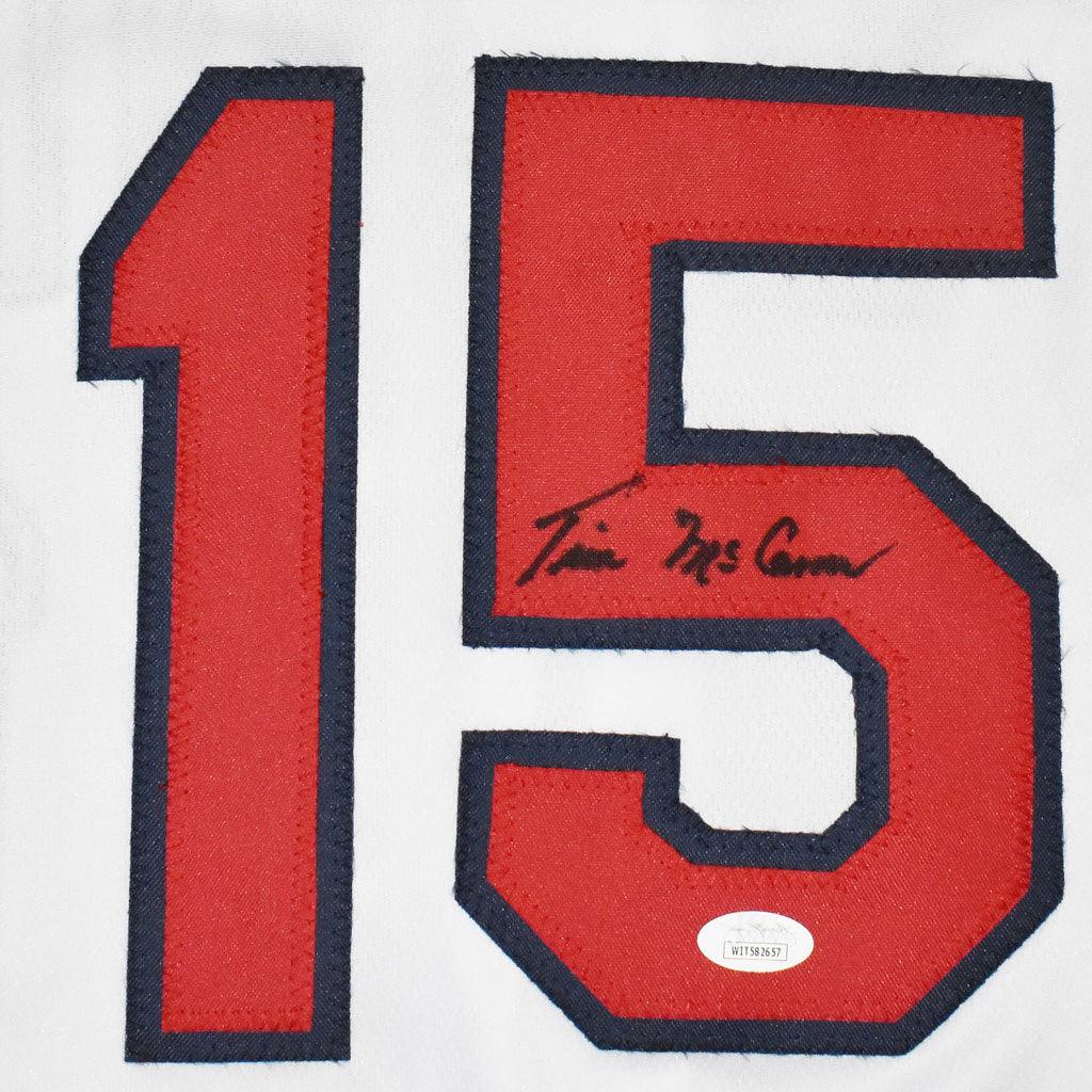 Tim McCarver Signed St Louis White Baseball Jersey (JSA)