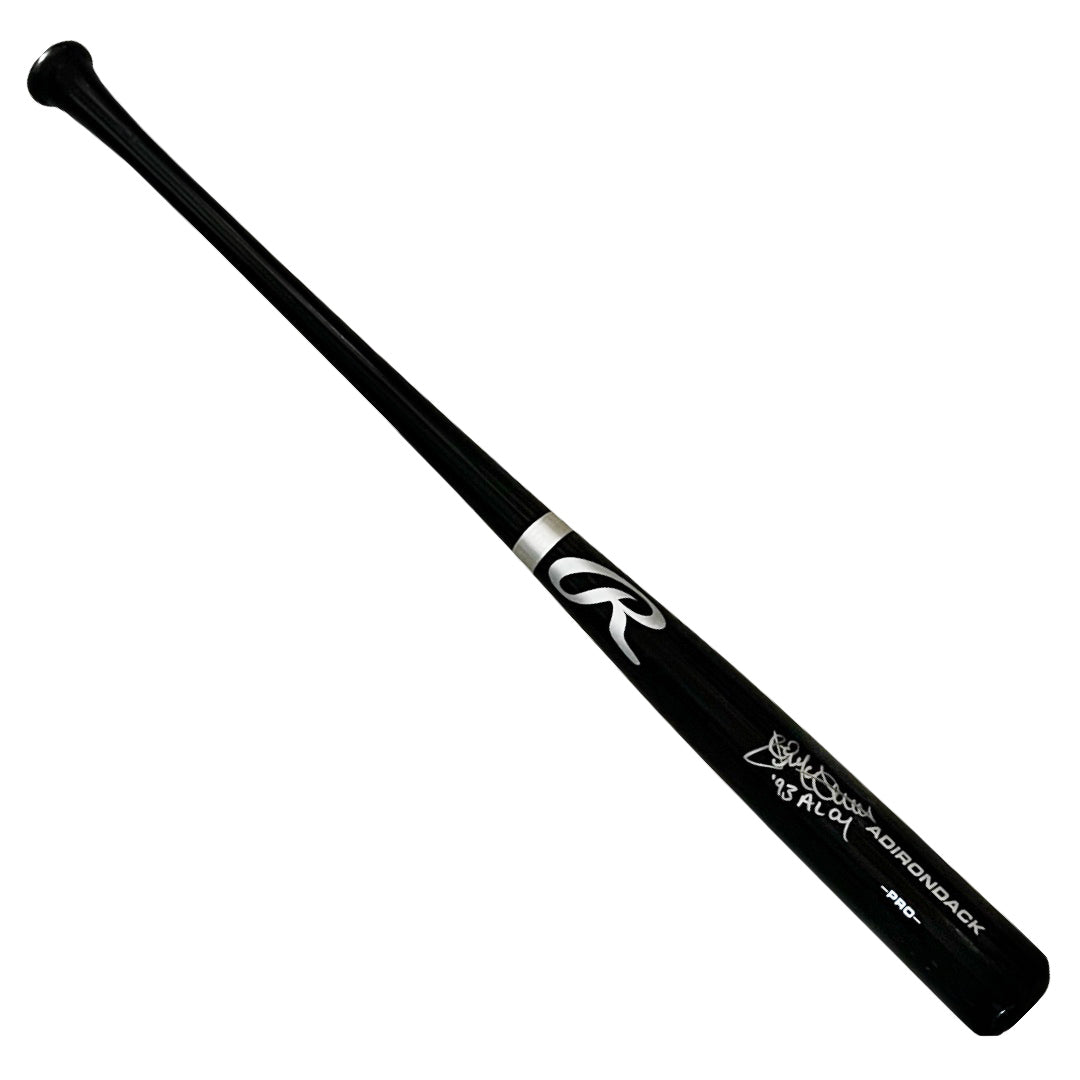 Jack McDowell Signed 93 AL CY Inscription Rawlings Black Baseball Bat (Beckett)