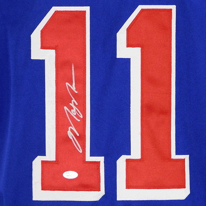 Mark Messier Signed New York Blue Hockey Jersey (JSA)