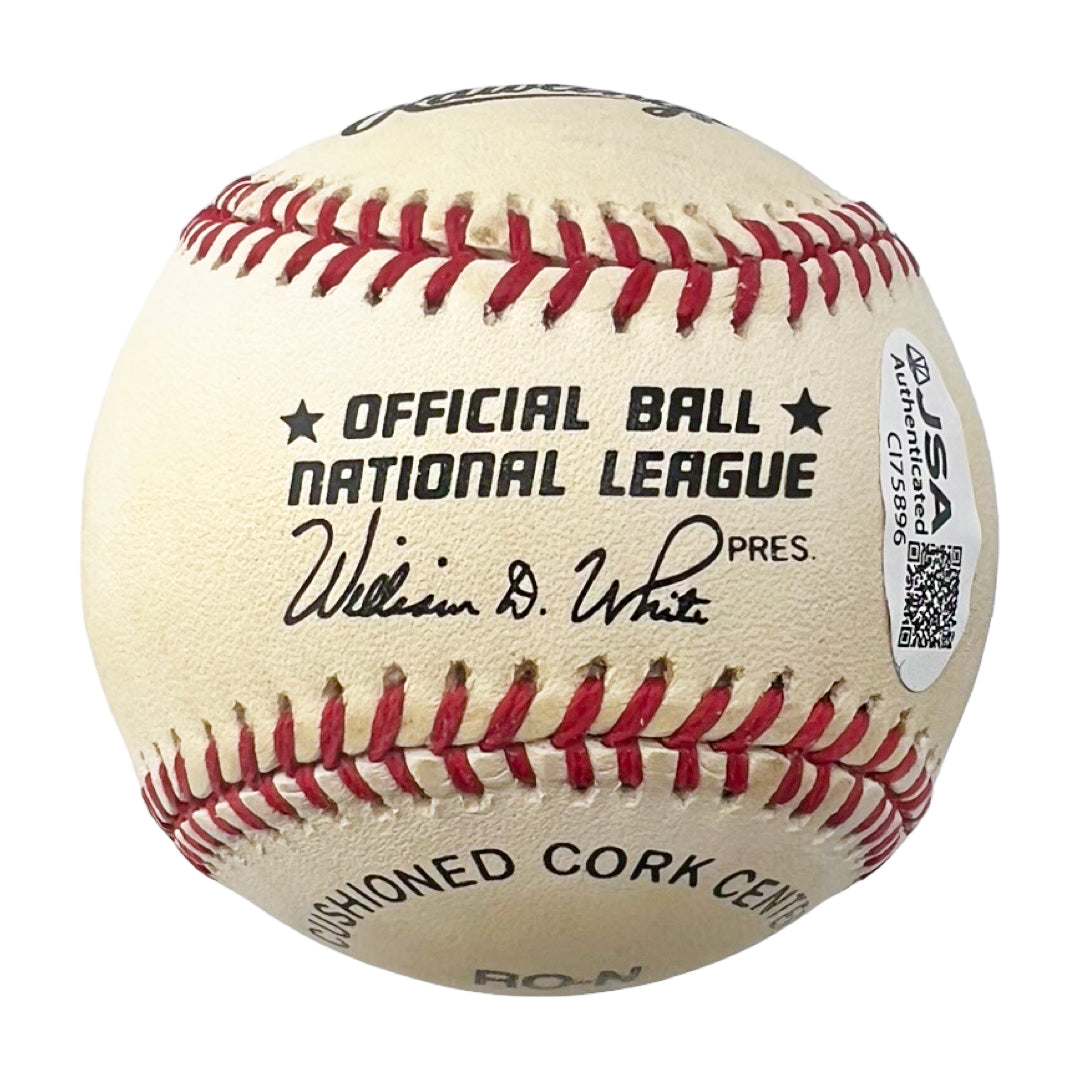 Don Newcombe Signed Rawlings Official Major League Baseball (JSA)