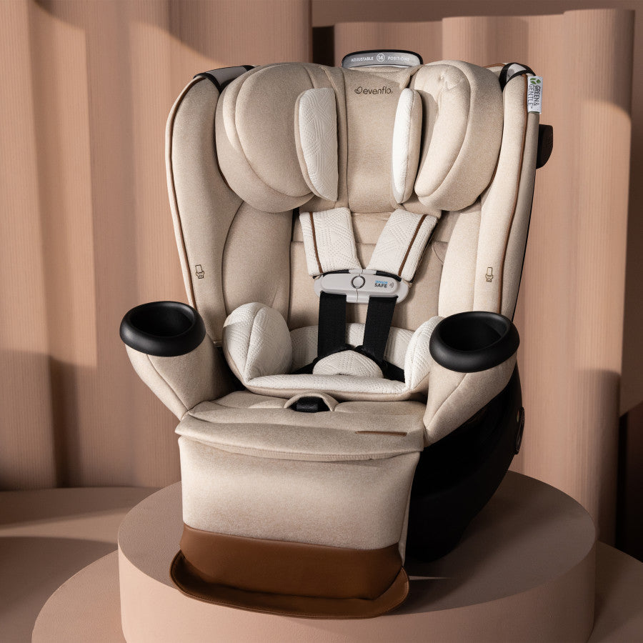 Revolve360 Extend All-in-One Rotational Car Seat with Green & Gentle Fabric - Support