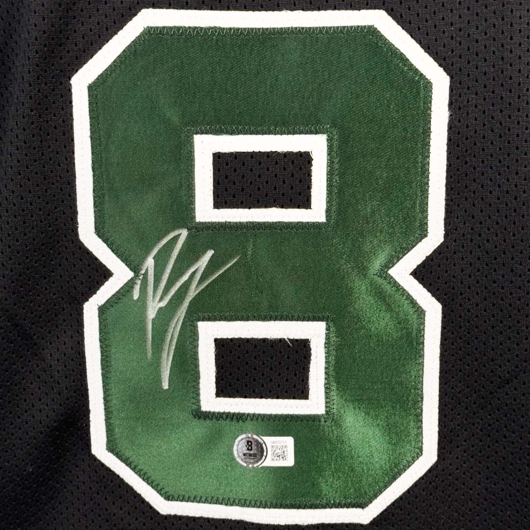 Kristaps Porzingis Signed Boston Black Basketball Jersey (Beckett)