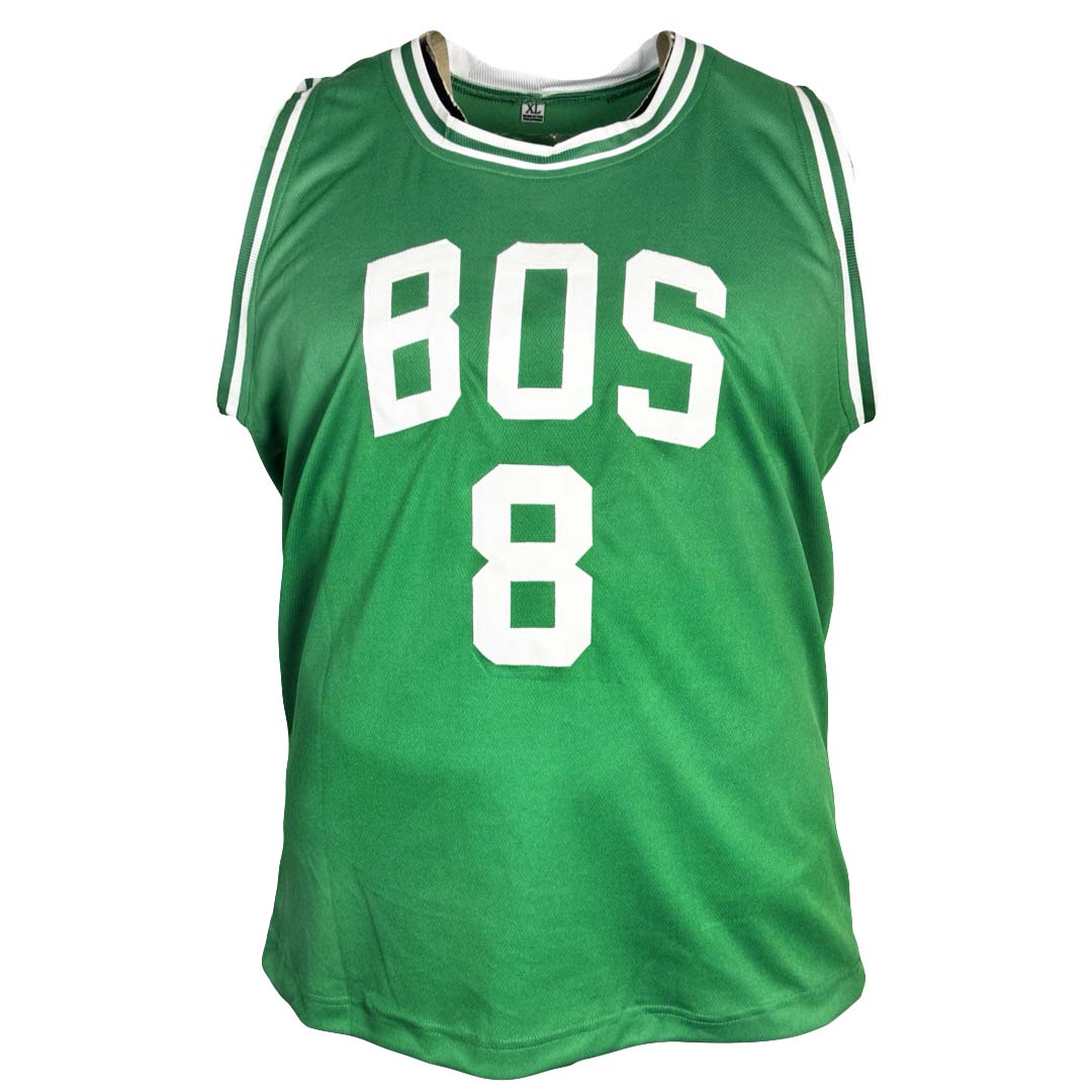 Kristaps Porzingis Signed Boston Green Bos front Basketball Jersey (Beckett)