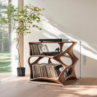 Farmhouse Record Stand Cozy Living Room Furniture