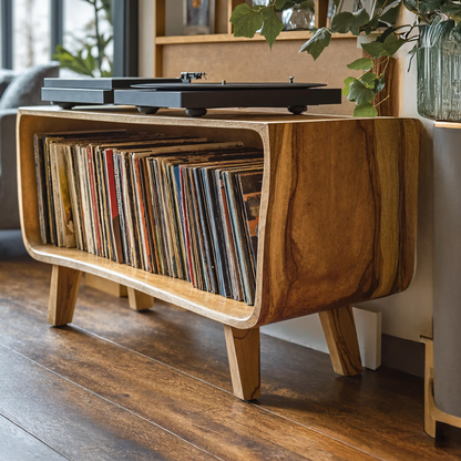 Elegant Record Player Stand For Living Room, Bedroom, Office