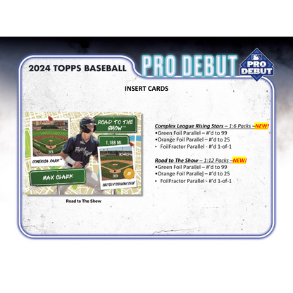 2024 Topps Pro Debut Baseball Hobby Jumbo Box