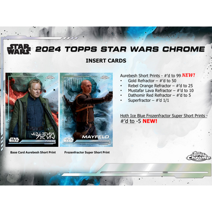 2024 Topps Star Wars Chrome Hobby 8 Box Case
