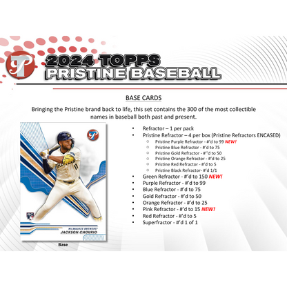 2024 Topps Pristine Baseball Hobby Box