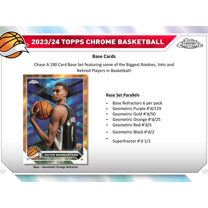 2023/24 Topps Chrome Basketball Breaker's Delight Box