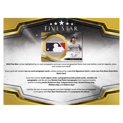 2024 Topps Five Star Baseball Hobby Box