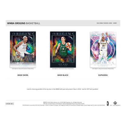 2024 Panini Origins WNBA Basketball Hobby 10 Box Case