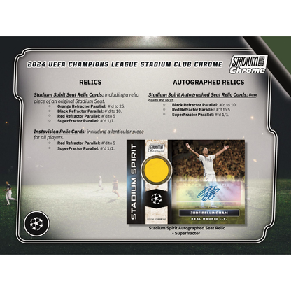 2023/24 Topps Stadium Club Chrome UEFA Soccer Hobby Box