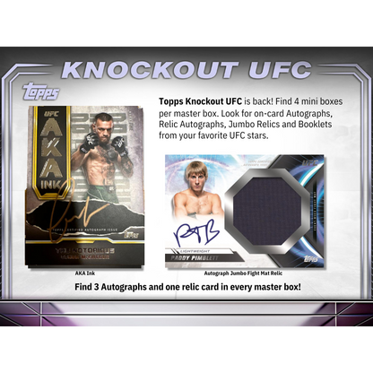 2024 Topps UFC Knockout Hobby 8 Box Case