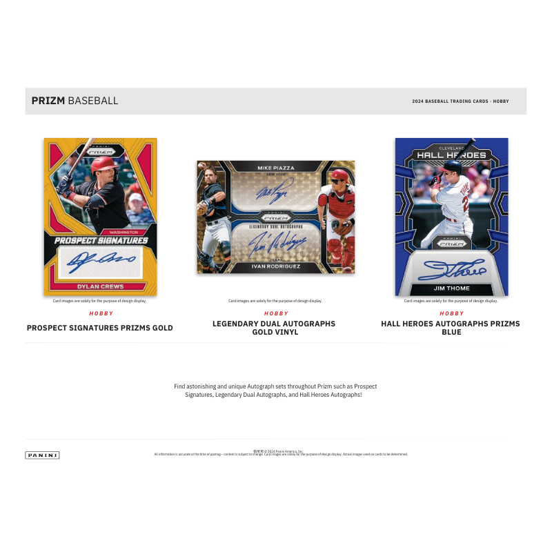 2024 Panini Prizm Baseball Hobby 12 Box Case