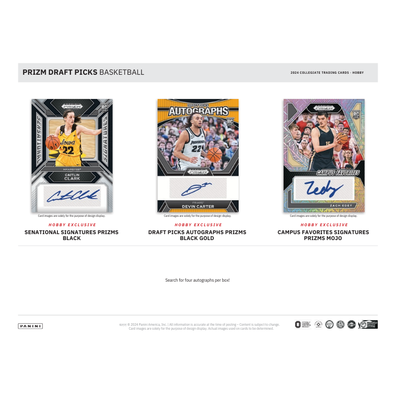 2024/25 Panini Prizm Draft Picks Collegiate Basketball Hobby Box