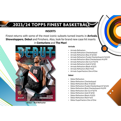 2023/24 Topps Finest Basketball Hobby Box