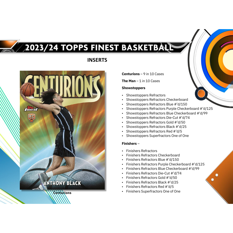2023/24 Topps Finest Basketball Hobby Box
