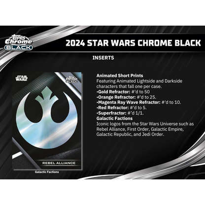 2024 Topps Star Wars Chrome Black Hobby Box