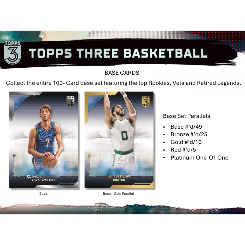 2023/24 Topps Three Basketball Hobby Box