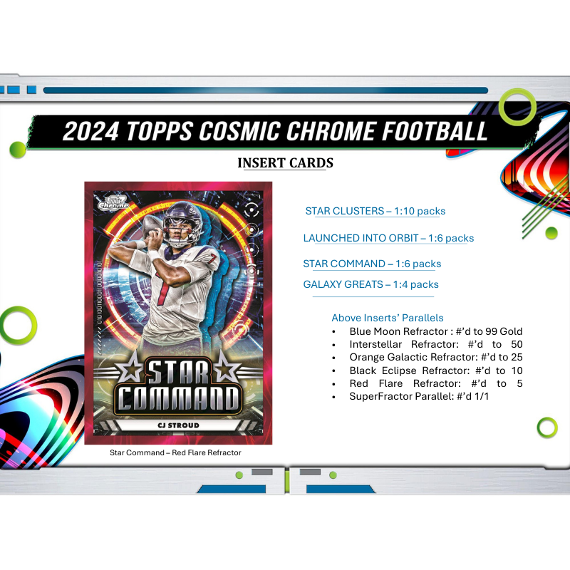 2024 Topps Cosmic Chrome Football Hobby Box