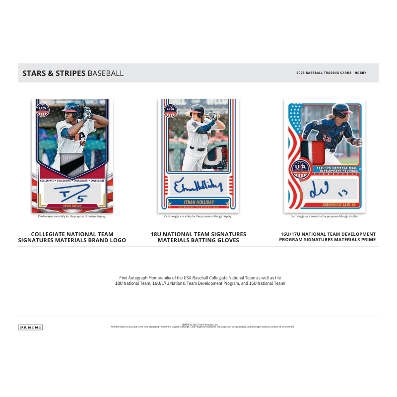 2025 Panini USA Stars & Stripes Baseball Hobby Box