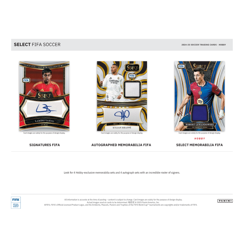 2024/25 Panini Select FIFA Soccer Hobby Box