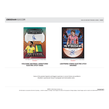 2024/25 Panini Obsidian Soccer Hobby Box