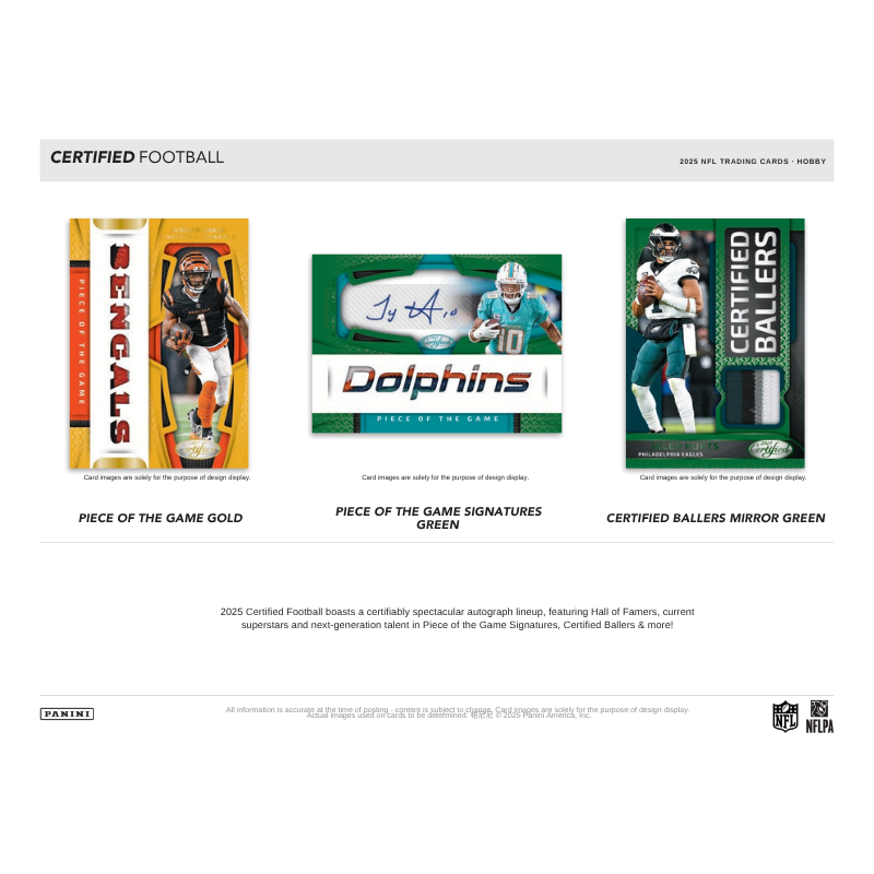 2025 Panini Certified Football Hobby Box