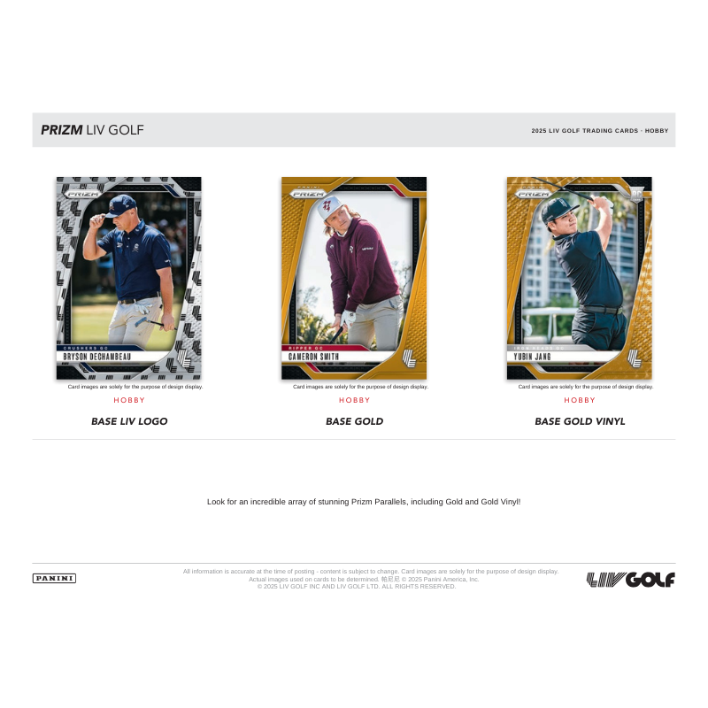 2025 Panini Prizm LIV Golf Hobby Box