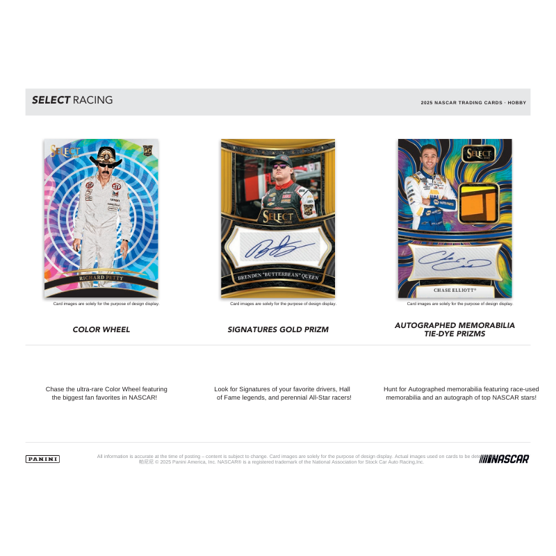 2025 Panini Select Racing Hobby Box